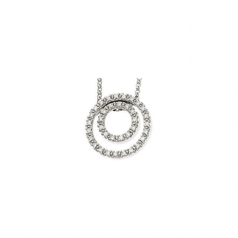 14kt White 1/4 CTW Diamond 18&#8243; Necklace