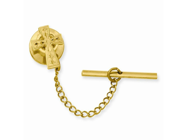 Gold-plated-Celtic-Cross-Tie-Tack