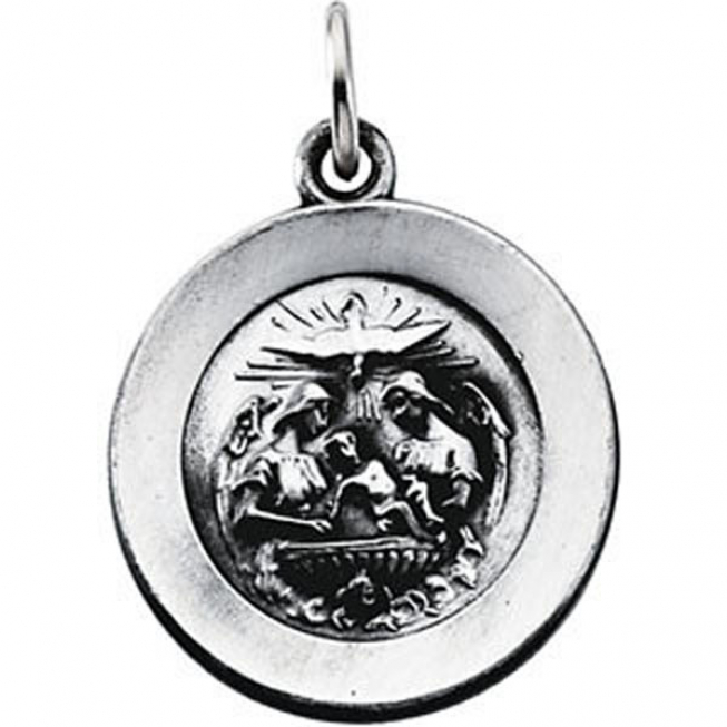 Baptismal Medal Necklace Pendant